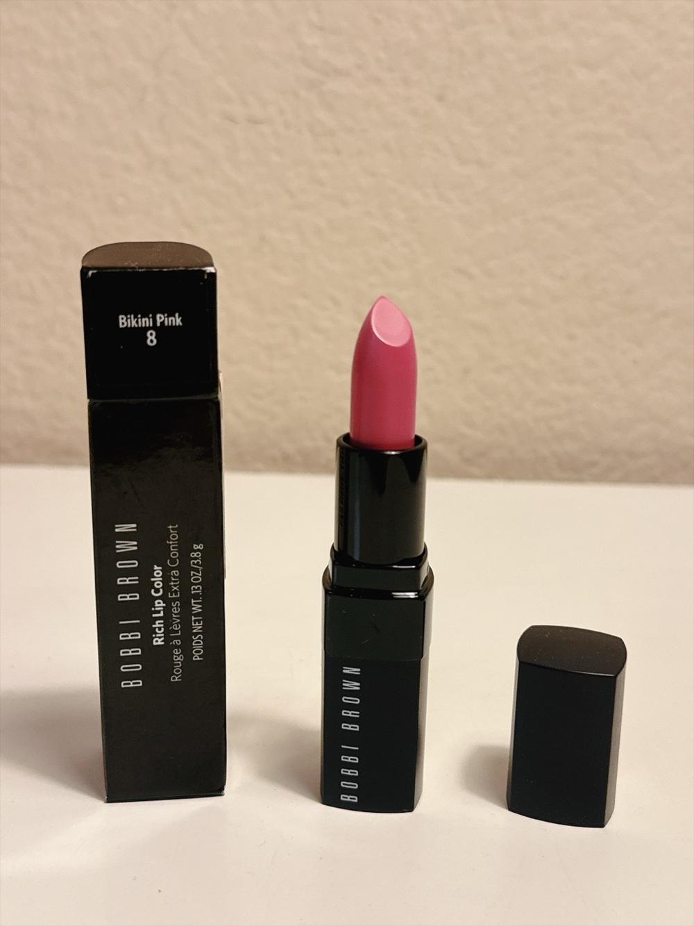 Bobbi Brown Rich Lip Color Lipstick Bikini Pink 8 .13 oz / 3.8g New in Box